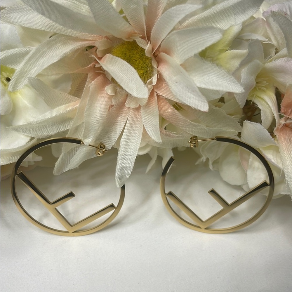 Gold Hoop Earrings New in Package